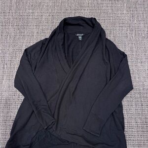 Athleta Pranayama  Black Open Cardigan